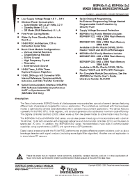 Datasheet MSP430F1122IRHB manufacturer TI